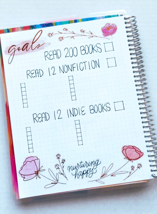 2023 READING GOALS: 7 Tips for Setting & Achieving Them | My Goals for 2023 | Reading Goal Ideas | Reading Journal Setup & Goal Tracker Spreads + Free Printable